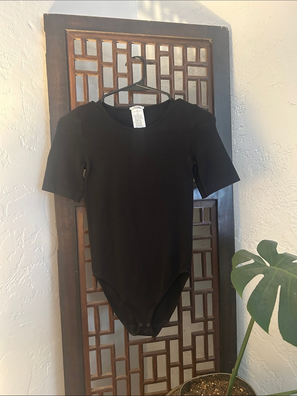 Wolford Black Short-Sleeve Bodysuit